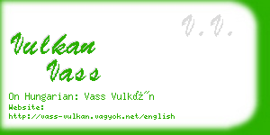 vulkan vass business card